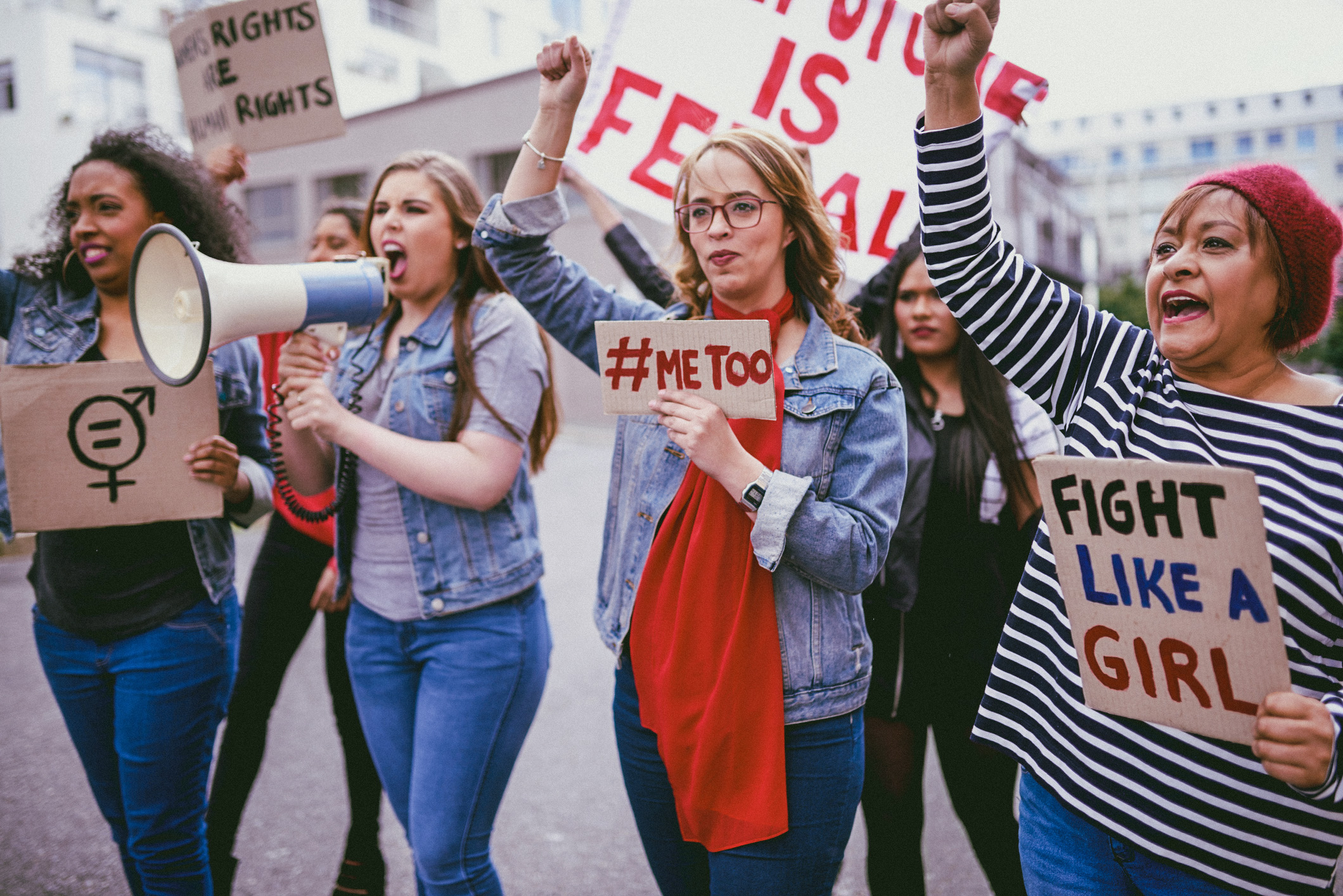 Women protesting